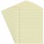 Universal Glue Top Pads, Wide/Legal Rule, 50 Canary-Yellow 8.5 x 11 Sheets, Dozen 1