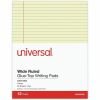 Universal Glue Top Pads, Wide/Legal Rule, 50 Canary-Yellow 8.5 x 11 Sheets, Dozen 2