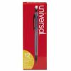 Universal Mechanical Pencil, 0.7 mm, HB (#2), Black Lead, Smoke/Black Barrel, Dozen 2