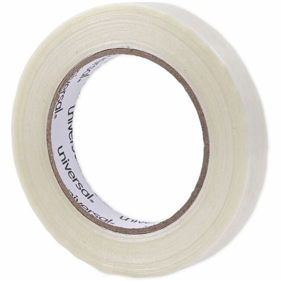 Universal 120# Utility Grade Filament Tape, 3" Core, 18 mm x 54.8 m, Clear 1