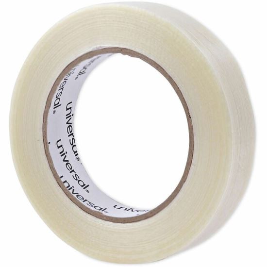Universal 120# Utility Grade Filament Tape, 3" Core, 24 mm x 54.8 m, Clear 1