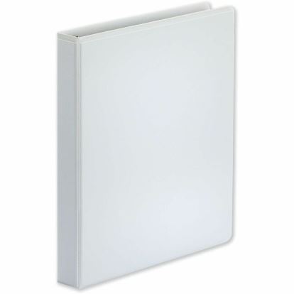 Universal Deluxe Easy-to-Open D-Ring View Binder, 3 Rings, 1" Capacity, 11 x 8.5, White 1