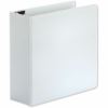 Universal Deluxe Easy-to-Open D-Ring View Binder, 3 Rings, 4" Capacity, 11 x 8.5, White 1
