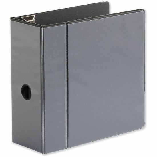 Universal Deluxe Easy-to-Open D-Ring View Binder, 3 Rings, 5" Capacity, 11 x 8.5, Black 1
