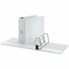 Universal Deluxe Easy-to-Open D-Ring View Binder, 3 Rings, 5" Capacity, 11 x 8.5, White 2