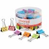 Universal Emoji Themed Binder Clips with Storage Tub, Medium, Assorted Colors, 42/Pack 2