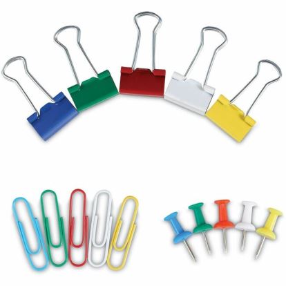Universal Binder Clip/Paper Clip/Push Pin Set 1