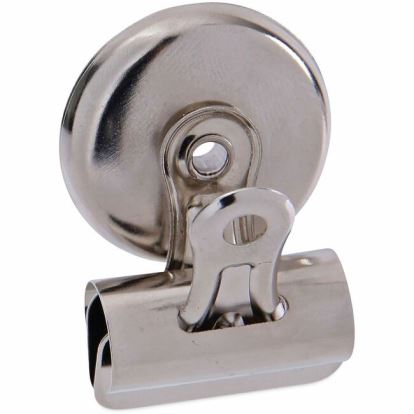 Universal Bulldog Magnetic Clips, Small, Nickel, 18/Pack 1