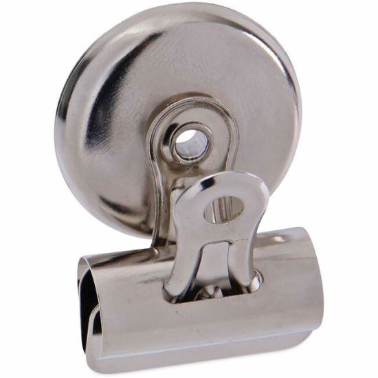 Universal Bulldog Magnetic Clips, Small, Nickel, 18/Pack 1