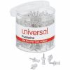 Universal Clear Push Pins, Plastic, Clear, 0.38" , 400/Pack 2