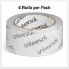 Universal Heavy-Duty Acrylic Box Sealing Tape, 3" Core, 1.88" x 54.6 yds, Clear, 6/Pack 4