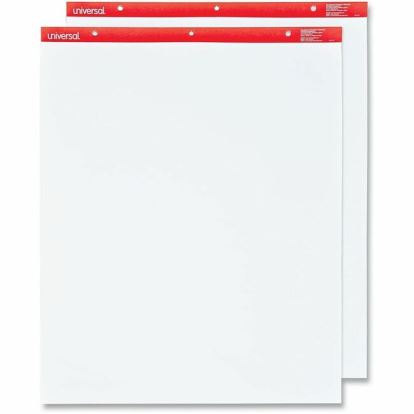 Universal Easel Pads/Flip Charts, Unruled, 27 x 34, White, 50 Sheets, 2/Carton 1