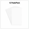 Universal Scratch Pads, Unruled, 3 x 5, White, 100 Sheets, 12/Pack 3