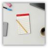 Universal Colored Perforated Ruled Writing Pads, Narrow Rule, 50 Ivory 5 x 8 Sheets, Dozen 7