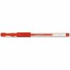 Universal Comfort Grip Gel Pen, Stick, Medium 0.7 mm, Red Ink, Clear/Red Barrel, Dozen 2