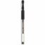 Universal Comfort Grip Gel Pen, Stick, Fine 0.5 mm, Black Ink, Clear/Black Barrel, Dozen 1