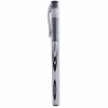 Universal Gel Pen, Stick, Medium 0.7 mm, Black Ink, Silver/Black Barrel, Dozen 1