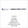 Universal Gel Pen, Stick, Medium 0.7 mm, Black Ink, Silver/Black Barrel, Dozen 3