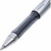 Universal Gel Pen, Stick, Medium 0.7 mm, Black Ink, Silver/Black Barrel, Dozen 7
