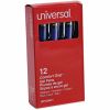 Universal Gel Pen, Stick, Medium 0.7 mm, Blue Ink, Silver/Blue Barrel, Dozen 2