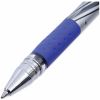 Universal Gel Pen, Stick, Medium 0.7 mm, Blue Ink, Silver/Blue Barrel, Dozen 8