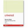 Universal Glue Top Pads, Narrow Rule, 50 Canary-Yellow 8.5 x 11 Sheets, Dozen 3
