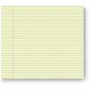 Universal Glue Top Pads, Narrow Rule, 50 Canary-Yellow 8.5 x 11 Sheets, Dozen 5