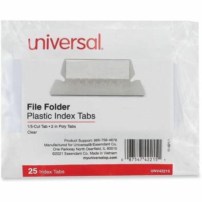 Universal Hanging File Folder Plastic Index Tab 1