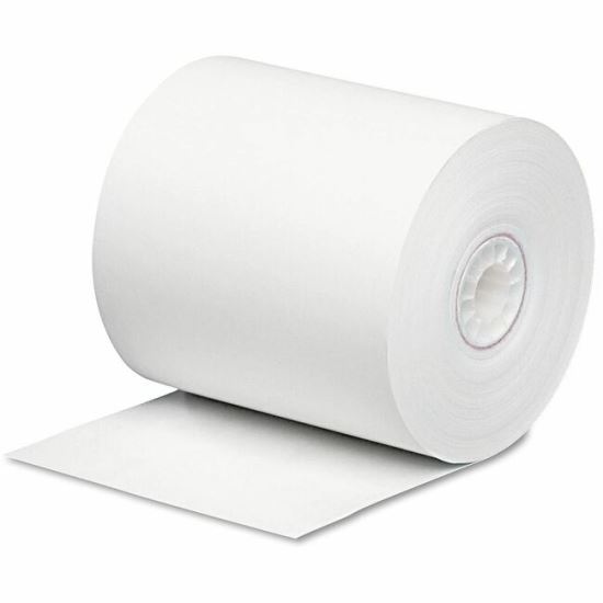 Universal Impact and Inkjet Printing Bond Paper Rolls, 0.5" Core, 3" x 165 ft, White 1