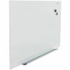 Universal Frameless Magnetic Glass Marker Board, 48" x 36" , White Surface 3