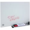 Universal Frameless Glass Marker Board, 36" x 24" , White Surface 7