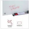 Universal Frameless Glass Marker Board, 48" x 36" , White Surface 2