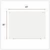 Universal Frameless Glass Marker Board, 48" x 36" , White Surface 3