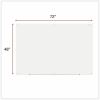 Universal Frameless Glass Marker Board, 72" x 48" , White Surface 3