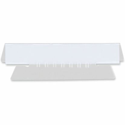 Universal Hanging File Folder Plastic Index Tabs, 1/3-Cut, Clear, 3.7" Wide, 50/Pack 1