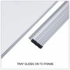 Universal Deluxe Melamine Dry Erase Board, 24" x 18" , White Surface, Satin Aluminum Frame 4