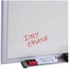 Universal Deluxe Melamine Dry Erase Board, 24" x 18" , White Surface, Satin Aluminum Frame 7