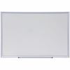 Universal Deluxe Melamine Dry Erase Board, 36" x 24" , White Surface, Satin Aluminum Frame 1