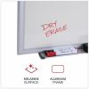 Universal Deluxe Melamine Dry Erase Board, 36" x 24" , White Surface, Satin Aluminum Frame 2