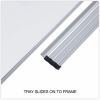 Universal Deluxe Melamine Dry Erase Board, 36" x 24" , White Surface, Satin Aluminum Frame 4