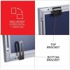 Universal Deluxe Melamine Dry Erase Board, 36" x 24" , White Surface, Satin Aluminum Frame 5