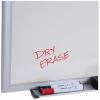 Universal Deluxe Melamine Dry Erase Board, 36" x 24" , White Surface, Satin Aluminum Frame 7