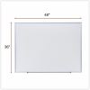 Universal Deluxe Melamine Dry Erase Board, 48" x 36" , White Surface, Satin Aluminum Frame 3