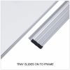 Universal Deluxe Melamine Dry Erase Board, 48" x 36" , White Surface, Satin Aluminum Frame 4