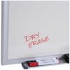 Universal Deluxe Melamine Dry Erase Board, 48" x 36" , White Surface, Satin Aluminum Frame 7