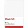 Universal Loose White Memo Sheets, 4 x 6, Unruled, Plain White, 500/Pack 1