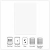 Universal Loose White Memo Sheets, 4 x 6, Unruled, Plain White, 500/Pack 3
