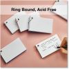 Universal Ring Index Cards, Ruled, 3 x 5, White, 100/Pack 5