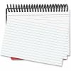 Universal Spiral Bound Index Cards, Ruled, 4 x 6, White, 120/Pack 2