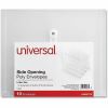 Universal Side Opening Poly Envelopes, 1" Expansion, Letter Size, Clear, 10/Pack 2